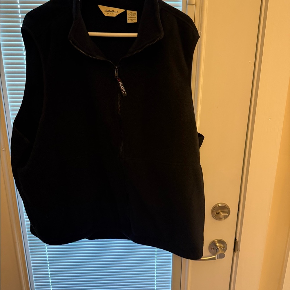 Eddie Bauer Black Fleece Vest XXL